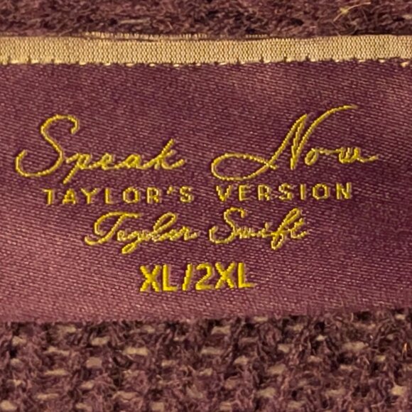 Dark Purple with Golden Stars Taylor Swift Speak Now (Taylor’s Version) Cardigan - Picture 1 of 6